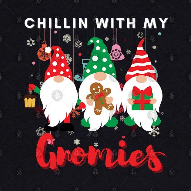 Chillin with my gnomies,Christmas funny gnomes, Merry Christmas by Lekrock Shop